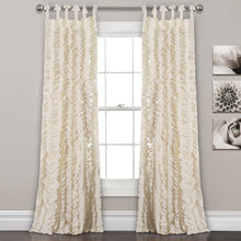 Load image into Gallery viewer, Callison Ruffle Solid Semi-Sheer Curtain Panels (Set of 2) 2510CDR/GL
