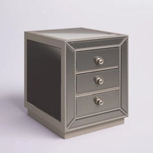 Load image into Gallery viewer, Camellia 24&#39;&#39; Tall Wood/Glass 3 - Drawer Mirrored Accent Chest
