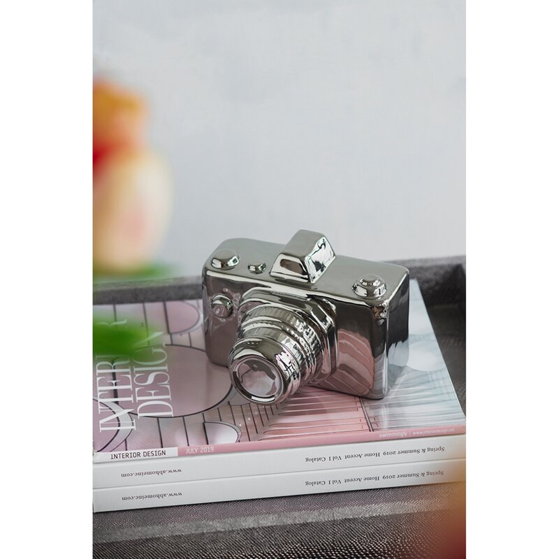 Silver Camera Sculpture