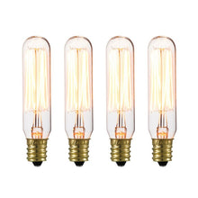 Load image into Gallery viewer, 40 Watt, T6 Incandescent Dimmable Light Bulb, E12/Candelabra (Set of 4) 155ms
