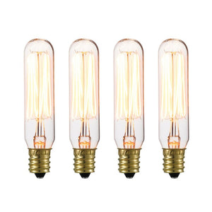 40 Watt, T6 Incandescent Dimmable Light Bulb, E12/Candelabra (Set of 4) 155ms