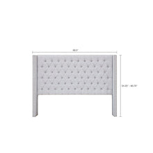 Load image into Gallery viewer, Queen Candice Upholstered Wingback Headboard 1973CDR
