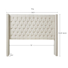 Load image into Gallery viewer, Candice Upholstered Wingback Headboard 2196AH
