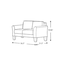 Load image into Gallery viewer, Caniah 56.3&#39;&#39; Flared Arm Loveseat
