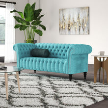 Load image into Gallery viewer, Capps Chesterfield Sofa Teal
