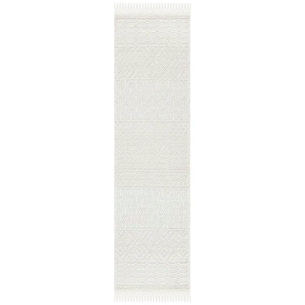 Capps Handmade Flatweave Wool Area Rug in Ivory 2'3