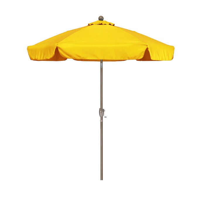 Capresa 7.5' Market Umbrella in Yellow Fabric #9695