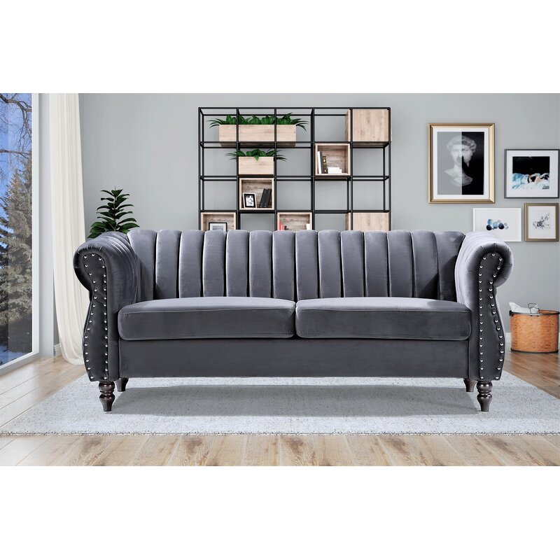 Capri velvet chesterfield discount