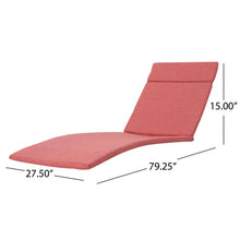 Load image into Gallery viewer, Red Cara IndoorOutdoor Chaise Lounge Cushion (Set of 2)
