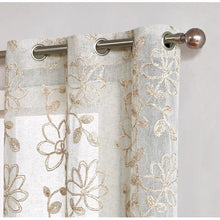 Load image into Gallery viewer, Carcassonne Semi-Sheer Grommet Curtain Panels 38 x 84 (Set of 2)
