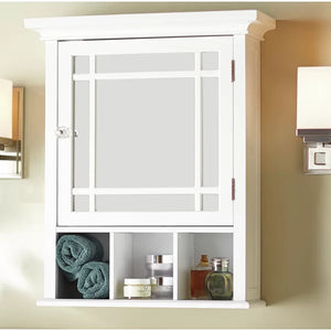 Cardonas Removable Framed 1 Door Medicine Cabinet with 1 Adjustable Shelves