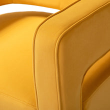 Load image into Gallery viewer, Carisa Upholstered Swivel Barrel Chair with Open Back - MUSTARD
