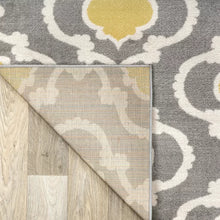 Load image into Gallery viewer, Caritta Geometric Area Rug in Gray/Yellow 2 x 7&#39;2&quot;, Set of 2 rug runners
