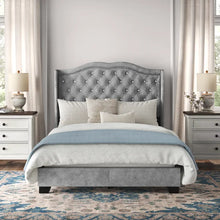 Load image into Gallery viewer, Carlie Tufted Upholstered Low Profile Standard Bed full
