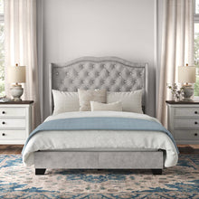 Load image into Gallery viewer, Carlie Tufted Upholstered Low Profile Standard Bed FULL 2518AH
