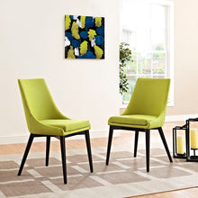 Load image into Gallery viewer, SINGLE Carlton Wood Leg Upholstered Dining Chair - 664CE

