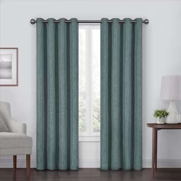 Carly Eclipse Solid Max Blackout Grommet Single Curtain Panel (SET OF 2)
