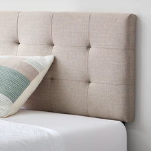 Load image into Gallery viewer, Carlysle Upholstered Solid Wood Panel Headboard, King
