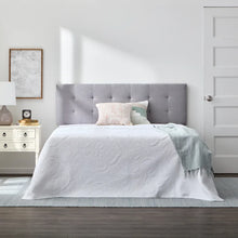 Load image into Gallery viewer, Full Stone Carlysle Upholstered Solid Wood Panel Headboard
