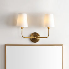 Load image into Gallery viewer, Carmack 2 - Light Brass Gold Armed Sconce
