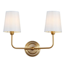 Load image into Gallery viewer, Carmack 2 - Light Brass Gold Armed Sconce
