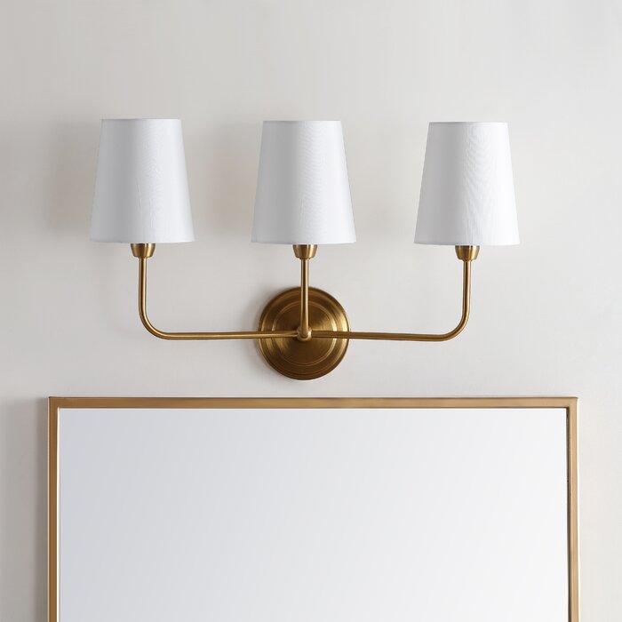 Carmack 3-Light Armed Sconce- Brass Gold 106AH