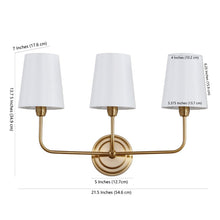 Load image into Gallery viewer, Carmack 3 - Light Dimmable Brass Gold Armed Sconce
