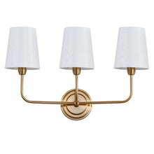 Load image into Gallery viewer, Carmack 3 - Light Dimmable Brass Gold Armed Sconce
