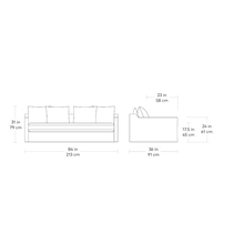 Load image into Gallery viewer, Carmel Box Cushion Sofa Slipcover
