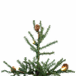 Carmel Pine 2' Lighted Artificial Pine Christmas Tree