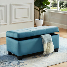 Load image into Gallery viewer, Carmelita 35.5&#39;&#39; Wide Velvet Tufted Rectangle Storage Ottoman with Storage OG299
