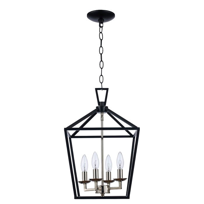 Carmen 4 - Light Black Lantern Drum Pendant (162MM)