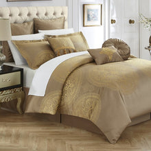 Load image into Gallery viewer, King Carmichaels Microfiber Traditional 13 Piece Comforter Set

