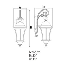 Load image into Gallery viewer, Carnanreagh Dualux 1-Light Outdoor Wall Lantern with Motion Sensor - 717CE
