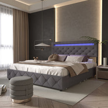 Load image into Gallery viewer, Carnelius Upholstered Storage Bed, Queen
