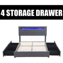 Load image into Gallery viewer, Carnelius Upholstered Storage Bed, Queen
