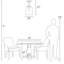 Load image into Gallery viewer, Carnell 1 - Light 10&#39;&#39; Simple Dome Semi Flush Mount
