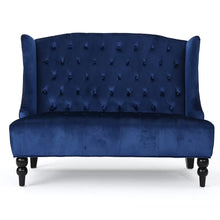 Load image into Gallery viewer, Carolina 50.25&#39;&#39; Velvet Recessed Arm Loveseat
