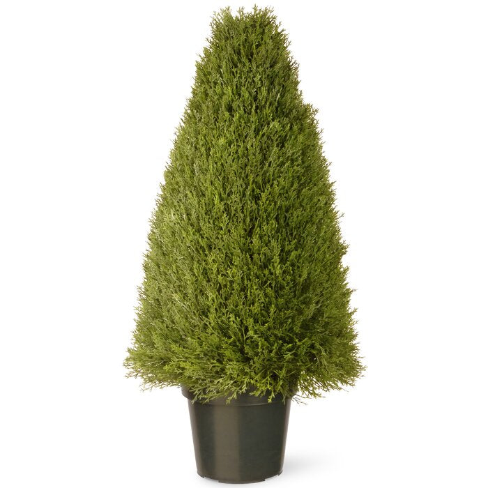 Artificial Evergreen Topiary in Pot #9905