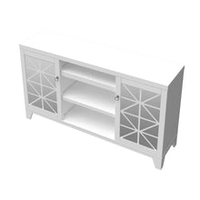 Load image into Gallery viewer, White Carrington TV Stand for TVs up to 65&quot;
