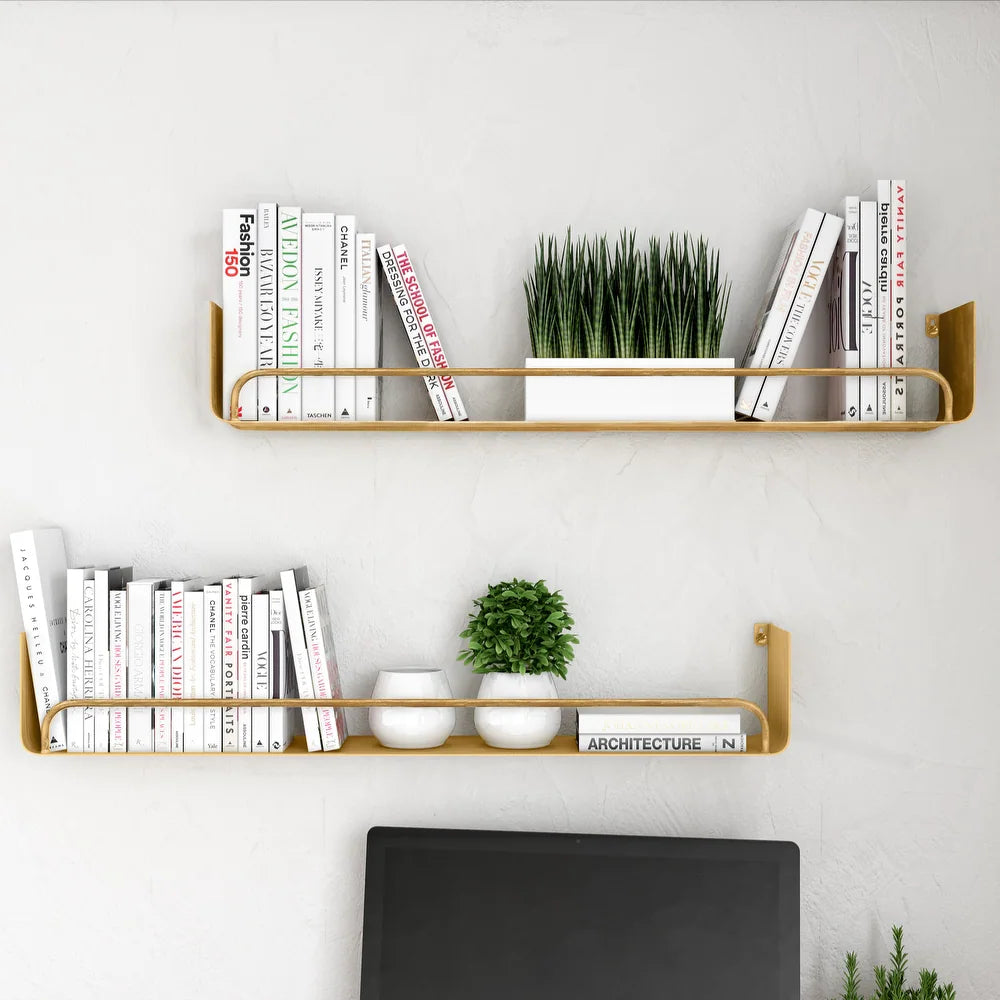 Lacktorp Modern Wall Shelf (Set of 2) - 5.5