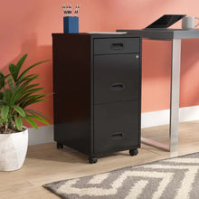 Load image into Gallery viewer, Carson 14.25&#39;&#39; Wide 3 -Drawer Mobile Vertical Filing Cabinet

