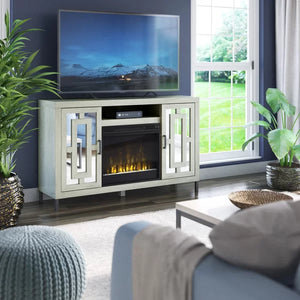 Carter TV Stand for TVs up to 60" with Fireplace Included
