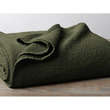 Load image into Gallery viewer, Full/Queen Coverlet Moss Cascade Organic 100% Cotton Reversible Modern &amp; Contemporary Coverlet / Bedspread MRM4281
