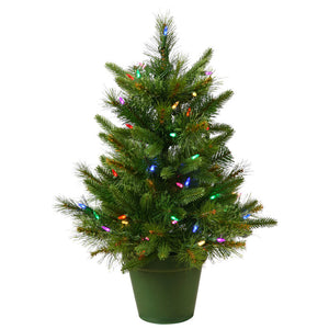 Cashmere Pine 24'' Lighted Artificial Pine Christmas Tree