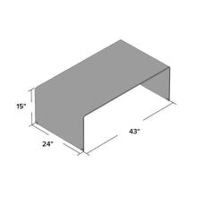 Load image into Gallery viewer, Cassey Coffee Table Clear Glass #2177HW

