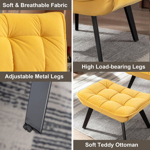 Cassiani Upholstered Accent Chair, Yellow