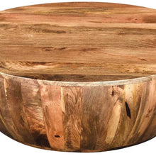 Load image into Gallery viewer, Cassius Solid Wood Drum Coffee Table
