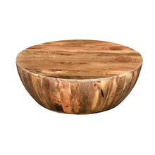 Load image into Gallery viewer, Cassius Solid Wood Drum Coffee Table

