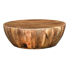 Load image into Gallery viewer, Cassius Solid Wood Drum Coffee Table
